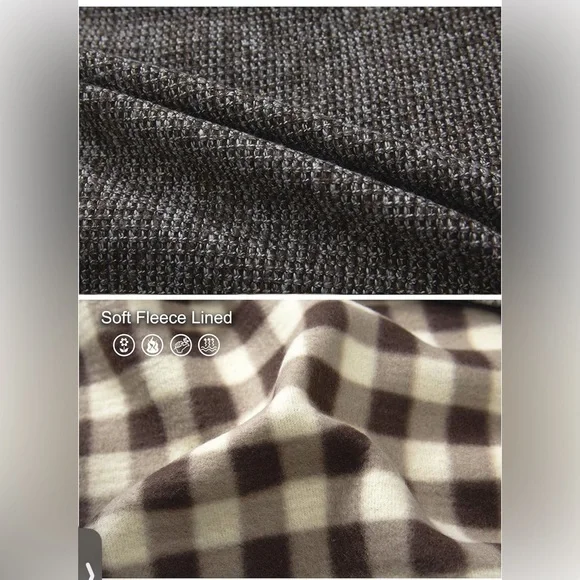 Gioberti Boy's Knitted Full Zip Cardigan Sweater with Soft Brushed Flannel - Picture 2 of 5